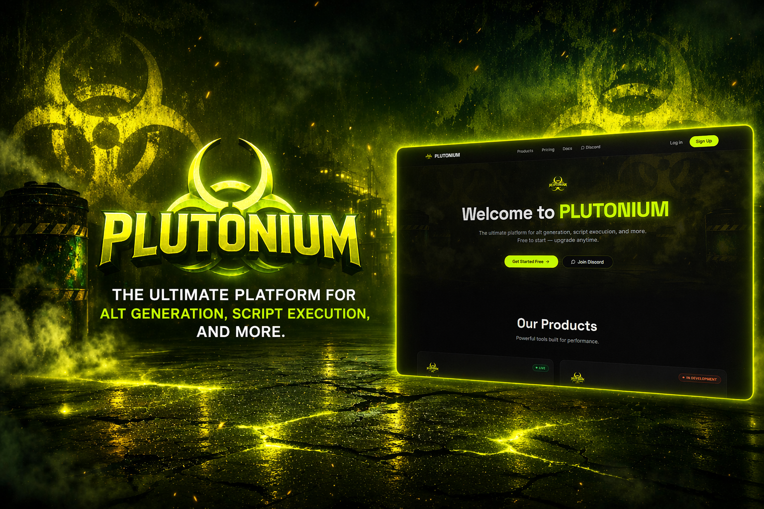 Plutonium Loader PLUTONIUM — Alt Generation, Scripts & More